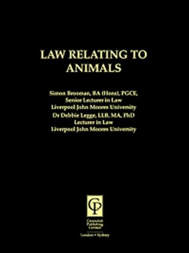 Beispielbild fr Law Relating To Animals zum Verkauf von WorldofBooks