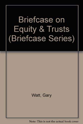 Imagen de archivo de Briefcase on Equity & Trusts a la venta por Books Puddle