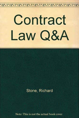 Contract Law Q&A (Questions and Answers) (9781859412619) by Stone, Richard