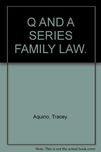 Beispielbild fr Family Law (Q and A Series) zum Verkauf von Reuseabook