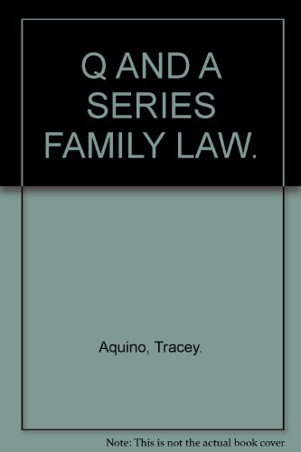Stock image for Q AND A SERIES FAMILY LAW. for sale by Bahamut Media