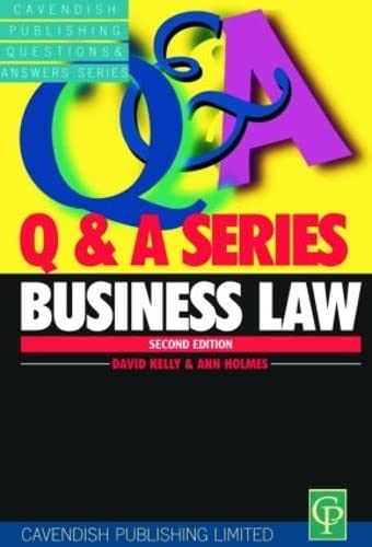 Imagen de archivo de Business Law Q&A (Questions and Answers) a la venta por Goldstone Books