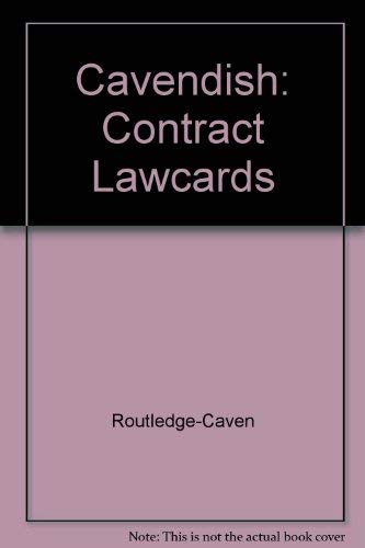 Stock image for Cavendish: Contract Lawcards for sale by MusicMagpie