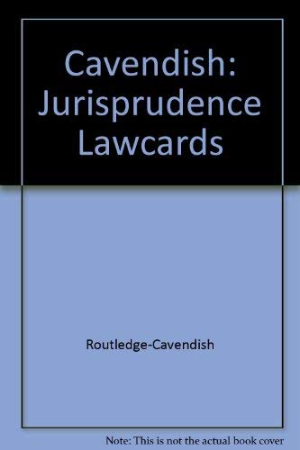 Stock image for Cavendish: Jurisprudence Lawcards for sale by Goldstone Books