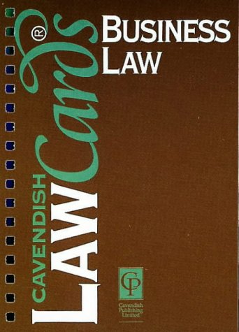 Beispielbild fr Cavendish: Business Lawcards zum Verkauf von WeBuyBooks