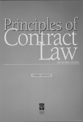 Contract Law (Principles Of Law) (9781859413722) by Stone; Dobson, Paul; Stone, Richard; Kidner, Richard; Kenny, Phillip; Gravells, Nigel
