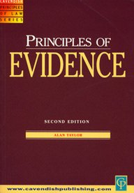 Evidence (Principles of Law) (9781859413807) by Taylor, Alan; Kenny, Phillip; Gravells, Nigel; Dobson, Paul; Kidner, Richard
