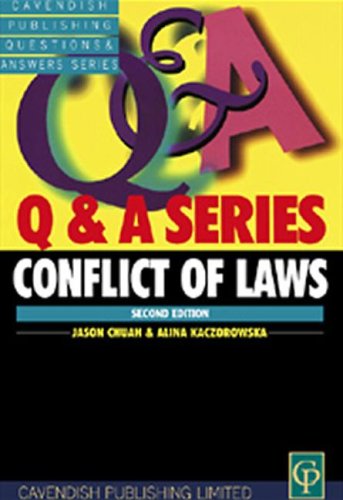 Beispielbild fr Conflict of Laws Q&A (Questions and Answers) zum Verkauf von AwesomeBooks