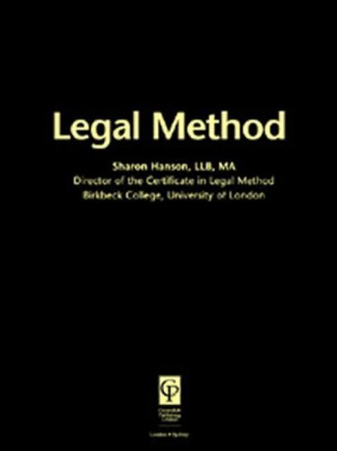 Stock image for Legal Method (Back) for sale by AwesomeBooks