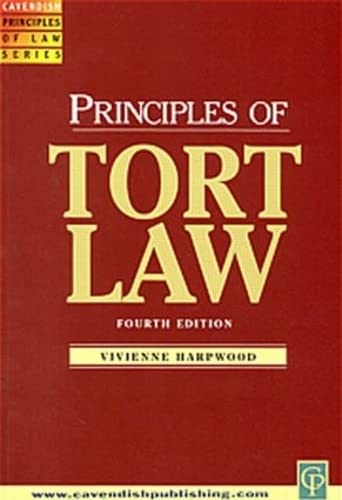 Beispielbild fr Tort Law (Principles S.) zum Verkauf von AwesomeBooks