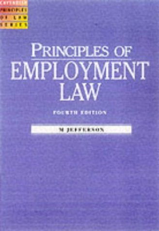 Employment Law (Principles Of Law) (9781859414682) by Jefferson, Michael; Kidner, Richard; Kenny, Phillip; Gravells, Nigel; Dobson, Paul