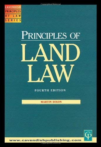 Stock image for Principles of Land Law (Principles of Law) for sale by AwesomeBooks