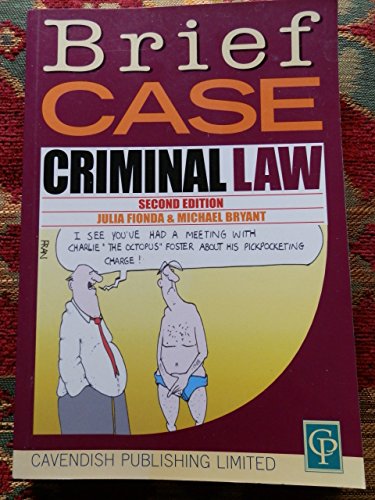 Criminal Law (Briefcase) (9781859414873) by Michael Bryant; Julia Fionda