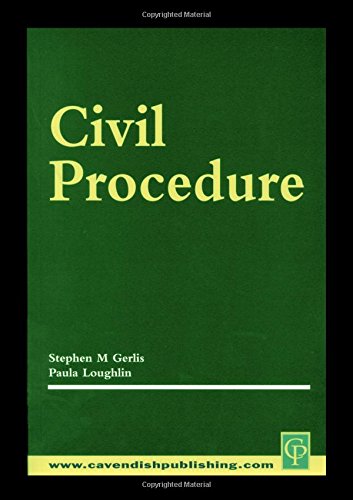 Civil Procedure (9781859414972) by Gerlis, Stephen; Loughlin, Paula