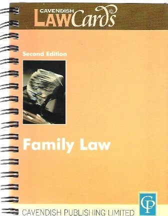 9781859415115: Family Law (Lawcards)
