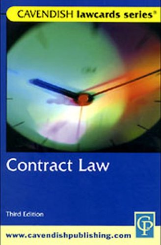 9781859415146: Cavendish: Contract Lawcards