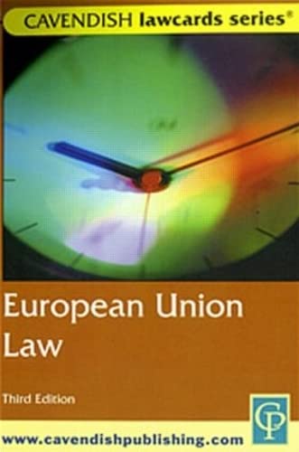 9781859415177: Cavendish: European Union Lawcards