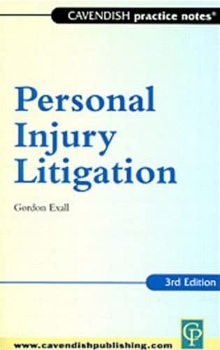 Stock image for Practice Notes on Personal Injury Litigation 3/E for sale by Anybook.com
