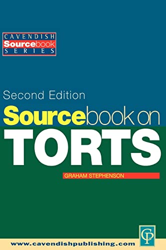 Beispielbild fr Sourcebook on Tort Law 2/e (Sourcebook Series) zum Verkauf von WorldofBooks