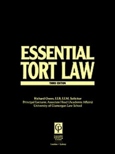 Stock image for Essential Tort Law 3/e for sale by Goldstone Books
