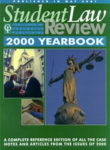 Student Law Review Yearbook 2000 (9781859415931) by Cavendish; Limited, Cavendish Publishing