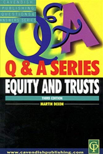 Imagen de archivo de Equity & Trusts Q&A (Questions and Answers) a la venta por AwesomeBooks