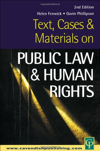 Beispielbild fr Text, Cases and Materials on Public Law and Human Rights (Sourcebook S) zum Verkauf von AwesomeBooks
