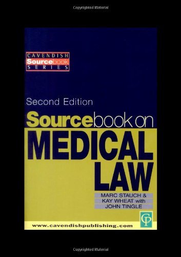 Imagen de archivo de Sourcebook on Medical Law a la venta por Better World Books Ltd