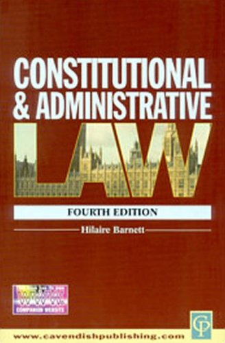 9781859417218: Constitutional and Administrative Law