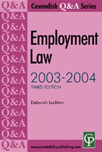 Imagen de archivo de Employment Law Q&A a la venta por Books Puddle