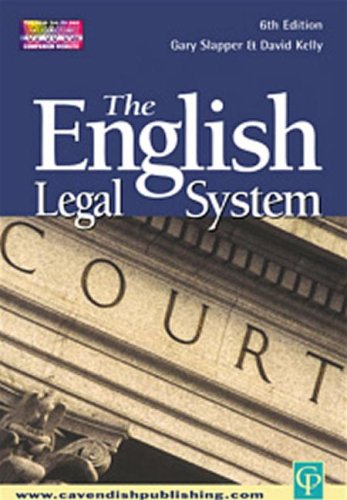 Stock image for The English Legal System for sale by Better World Books: West