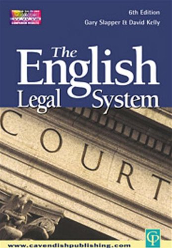 9781859417553: The English Legal System