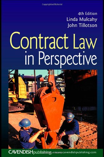 Imagen de archivo de Contract Law in Perspective a la venta por WorldofBooks