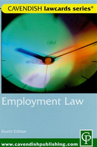 9781859418765: Cavendish: Employment Lawcards