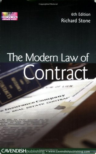 Beispielbild fr The Modern Law of Contract zum Verkauf von WorldofBooks