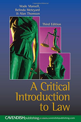 Stock image for A Critical Introduction to Law (New Title) for sale by Bahamut Media