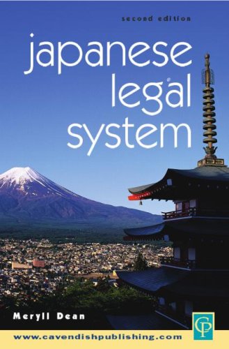 Japanese Legal System (9781859419571) by Dean