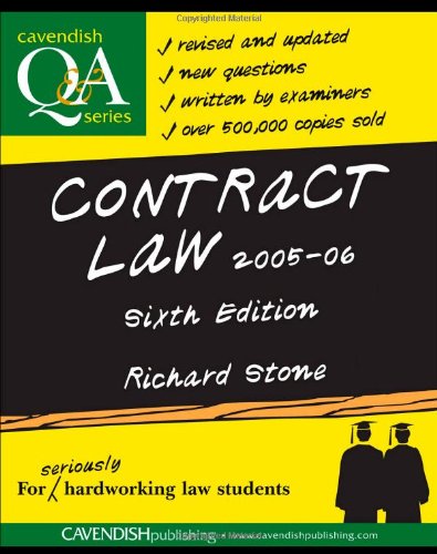 Contract Law Q&A 2005-2006 (Questions and Answers) (9781859419601) by Stone, Richard