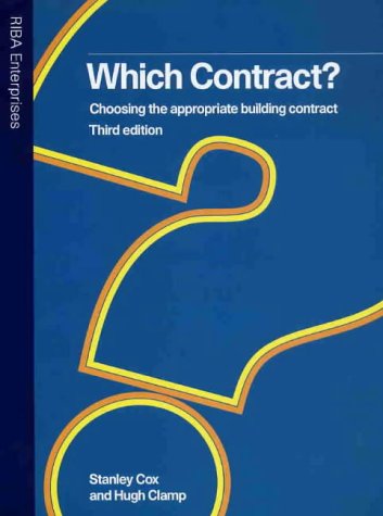 Beispielbild fr Which Contract?: Choosing the Appropriate Building Contract zum Verkauf von AwesomeBooks