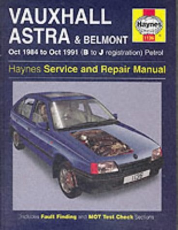 Beispielbild fr Vauxhall Astra and Belmont Service and Repair Manual (1984-1991) (Haynes Service and Repair Manuals) zum Verkauf von WorldofBooks