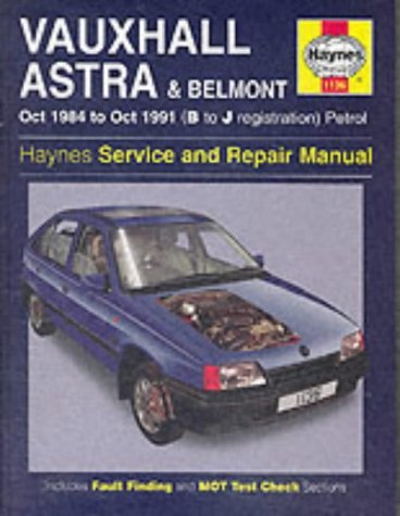 9781859600788: Vauxhall Astra and Belmont Service and Repair Manual (1984-1991)