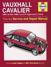 Vauxhall Cavalier Four Wheel Drive ('81 to Oct '88) (Service and Repair Manuals) (9781859600856) by I.M. Coomber