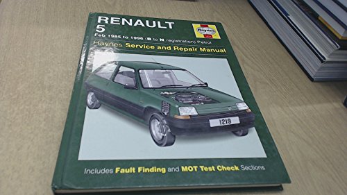 Beispielbild fr Renault 5 1985-96 Service and Repair Manual (Haynes Service and Repair Manuals) zum Verkauf von WorldofBooks