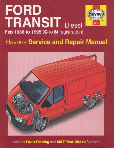 Stock image for Ford Transit Diesel Feb 1986 to 1995 (C to N registration) : Service and Repair Manual (Haynes Service and Repair Manuals for sale by Sarah Zaluckyj