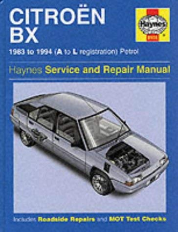 Imagen de archivo de Citroen BX Service and Repair Manual (Haynes Service and Repair Manuals) a la venta por Reuseabook