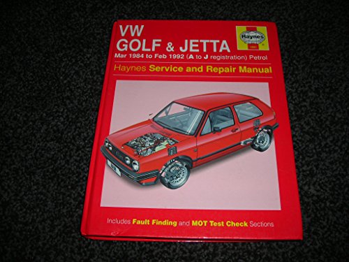 9781859601952: Volkswagen Golf and Jetta ('84 to '92) Service and Repair Manual