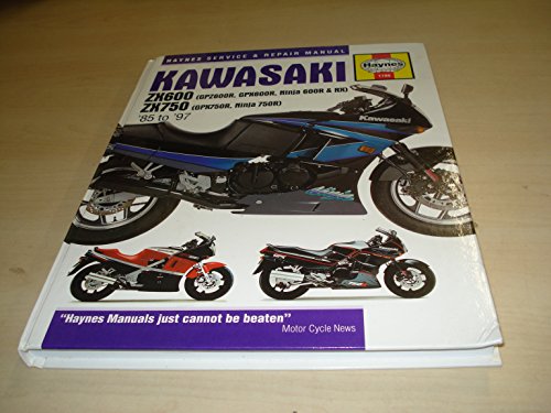 Haynes Kawasaki Zx600 and 750 Liquid Cooled Fours 1985 to 1997