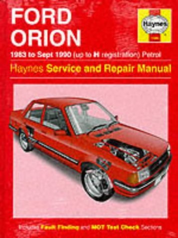 Beispielbild fr Orion (Petrol) 1983-90 Service and Repair Manual (Haynes Service and Repair Manuals): 1009 zum Verkauf von WorldofBooks