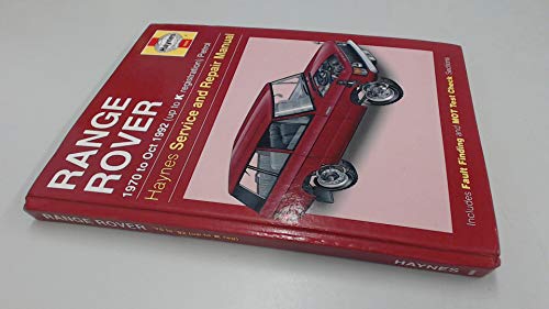 Imagen de archivo de Range Rover Service and Repair Manual (Haynes Service and Repair Manuals) a la venta por Goldstone Books