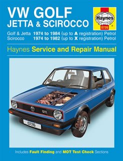 Beispielbild fr Volkswagen Golf, Jetta and Scirocco Service and Repair Manual (Haynes Service and Repair Manuals) zum Verkauf von WorldofBooks